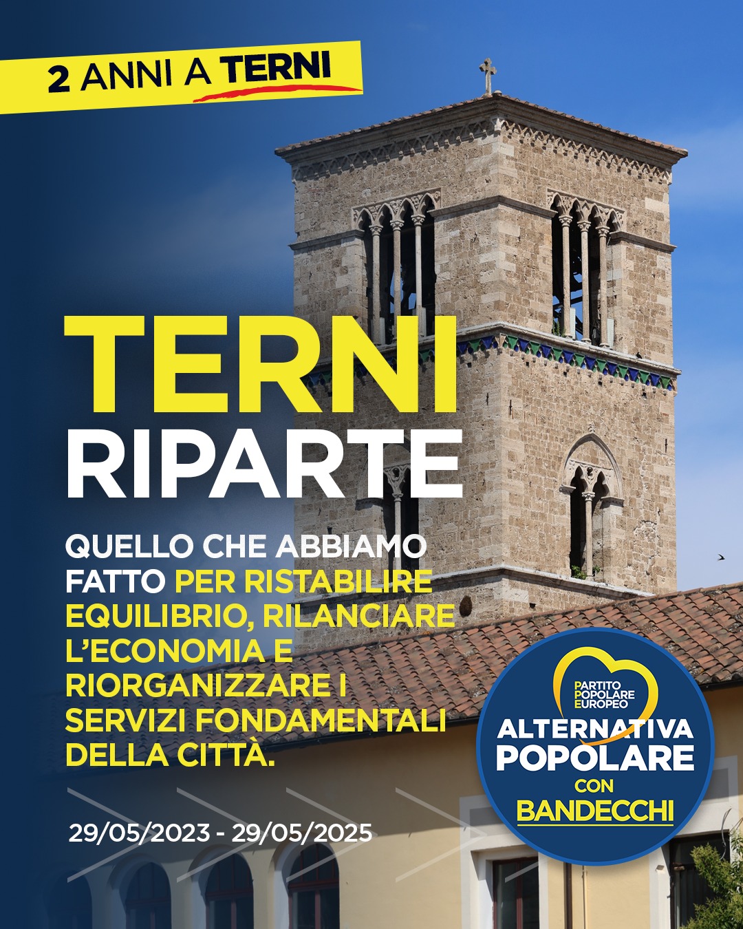 2 anni a Terni: TERNI RIPARTE